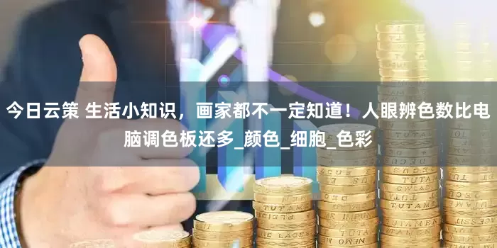 今日云策 生活小知识，画家都不一定知道！人眼辨色数比电脑调色板还多_颜色_细胞_色彩