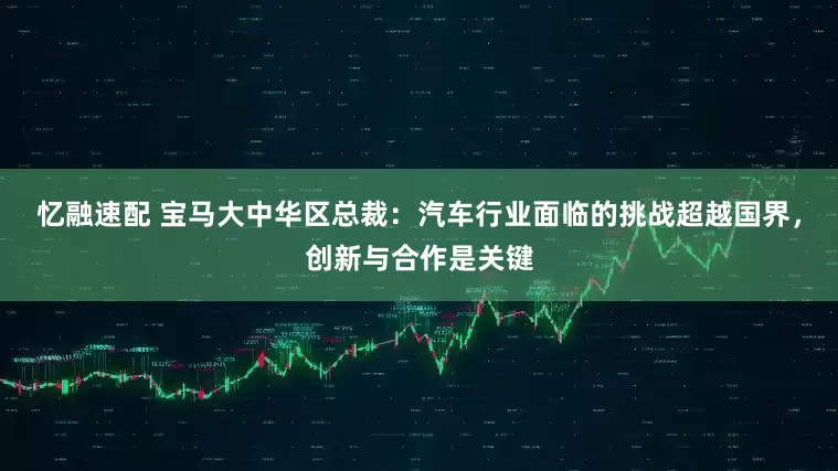忆融速配 宝马大中华区总裁：汽车行业面临的挑战超越国界，创新与合作是关键