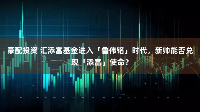 豪配投资 汇添富基金进入「鲁伟铭」时代，新帅能否兑现「添富」使命？