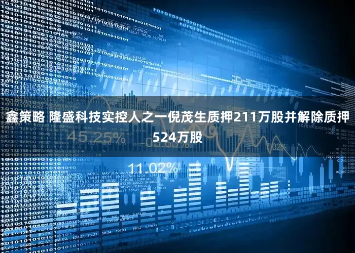 鑫策略 隆盛科技实控人之一倪茂生质押211万股并解除质押524万股